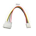 【BIGSALE】 20cm 4-pin Big to Small Power Cable Metal Floppy Drive Power Cord for Computer PC. 