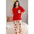 Premium Quality Soft Cotton Night Wear  - Night suit for girls and women, Sleeping Dress Girls Sleepwear Loungewear Sleeping Suit T-shirt and Pajama, Night Dress for girls and women, Girls Dress, Gym Dress Gym outfit cuzy & Comfy. 
