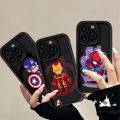 For Realme C51 C25Y 5i 7i C53 C21Y C35 6i 5 5s C11 C55 C17 C25 C15 C20A C20 C33 C12 C21 C30 C31 Narzo N53 50A 20 Cartoon Marvel Spider-Man Iron Man Fashion Brand Case. 