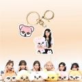 Korean Girl Group IVE New Acrylic Keychain Creative Trend KPOP Idol Support Surrounding Key Ring Pendant Gifts Jewelry Wholesale. 