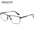 ZENOTTIC Alloy Square Progressive Prescription Glasses for Men Women Anti Blue Light/Photochromic Optical Eyeglasses. 