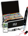 Dual Side Sketch Markers - Alcohol Markers, 12 - 120 Colors Dual Tip Art Markers for Kids Marker Pens for Adult Coloring Painting Supplies Perfect for Painting, Coloring, Sketching and Drawing - Copic Twin Double Head Marker 60 and 80 colour set. 