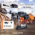 Military Transformable WW2 Gatling Gun AK47 Automatic Rifle SWAT Weapon Model Building Blocks Toy Bricks Set Kids Boys Gifts. 
