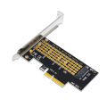 PCI-E 3.0 X4 to NVMe .2 NGFF Key SSD Riser Expansion Card for 2230/2242/2260/2280 .2 SSD EM2-5003. 
