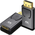 【Special Promotion】 4K Dp to -Compatible Video Adapter Displayport Male to -Compatible Computer TV Monitor Converter for PC TV Easy Install.