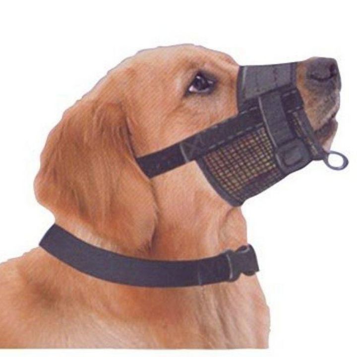 372L Pet Muzzles Net Gentle Dog Washable Muzzles Breathable Mesh Nose Pad for Small Medium Large Dogs Stop Barking Biting and Chewing Safe and Comfortable
