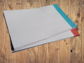 2 Pcs (50 pages) Note pad writing note for school office shop etc simple non sticky memo pad (10cm * 15.5 cm). 