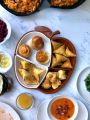 Tray Set Apple Shape Serving Tray 4 Others Trays in One Dish Rustic Geometric Trays Fruit Plate Decorative Trays Dishes Tray Decorate Bamboo Food Child 5 in 1. 
