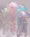 Jellyfish Light Mesh Atmosphere Jellyfish Lamp String With Battery Portable Flower Lamp Home Bedroom Decoration Hang Night Light 1Pcs. 