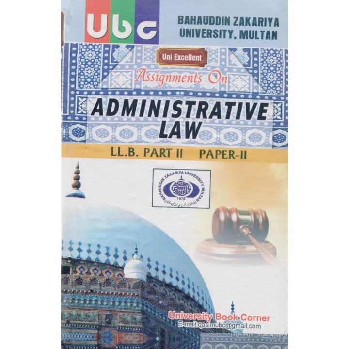 Llb Part 2 Notes.pdf UBC Assignments on Administrative Law LLB Part II Paper II Complete ...