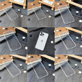 Applicable to OnePlus 1+7T/ONE PLUS7T Fully Transparent TPU Phone Case Covered Soft Shell TPU Case Fine Hole. 