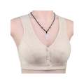 Front Open 3 Button Non Padded Wireless Maternity Nursing Bra. 