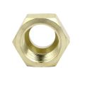 Pack Of 3 Brass Flare Nut 1/2" Nuts HVAC Brass Nut 1/2 Inch Heavy Duty Brass Fittings AC Parts NUT 1/2inch. 