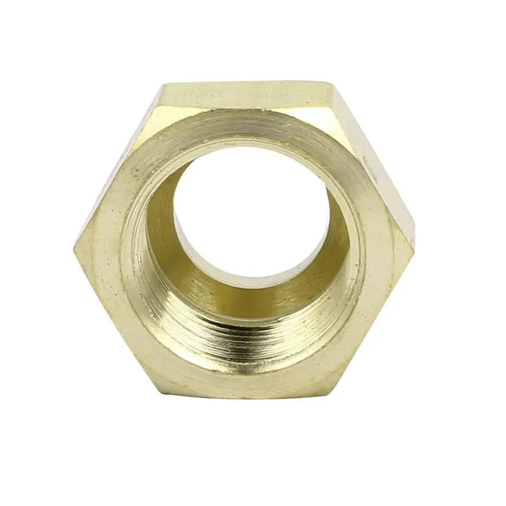 Pack%20Of%203%20Brass%20Flare%20Nut%201/4"%20Nuts%20HVAC%20Brass%20Nut%201/4%20Inch%20Heavy%20Duty%20Brass%20Fittings%20AC%20Parts%20NUT%201/4inch%20-%20Image%205