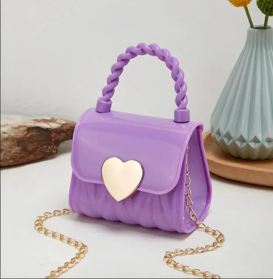 Children Kids Baby Purse Fashion Girls Silicone Solid Color Messenger Square Bags Handbags Daraz.pk