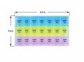 Weekly Pill Organizer, Three-Times-a-Day, Pill Case 7 Day Weekly Pill Box with Medication Reminder Pill Organizer - Morning Noon Evening Daily 21 Detachable Compartments (3x7). 