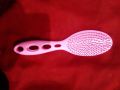 1pcs 9 inch long 4 holes Curve Pink Hair Brush with Wire Bristle for ladies Gents Glide Though Tangles With Ease For All Hair Types For Women, Men, girl and boy Wet And Dry Hair comb. 