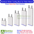 Aluminum Water Cooling Block for Peltier Module 40mm to 200mm Liquid Cooler Radiator for CPU GPU Heat Sink by Electrica. 