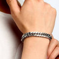 Hand bracelet for men , Chain Bracelet for Boys , Stylish & Trendy Heavy Metal Party Wear Hand Bracelet , Silver Hand Bracelet Boys. 