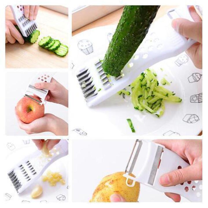 5 In 1 Cucumber Carrot Potato Slicer Peeler Grater Fruit Vegetable  Cutter