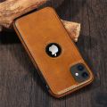 Leather Logo Cut Back Case for Apple iPhone 11. 