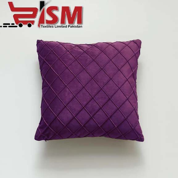 Dutch Velvet Diamond Cushions with Filling. Size 14x14 Inch