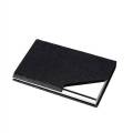 Card Holder Luxury Pu Leather & Stainless Steel Multi Card Case Business Name Card Holder Wallet Credit Card Id Case/Holder For Men & Women - Keep Your Business Cards Clean. 