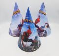 SPIDERMAN THEME BIRTHDAY PARTY CAPS ( PACK OF 10 CAPS ). 