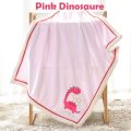 Baby Blanket For Newborn All Season Use Summer & Winter, Super Soft With Embroidered Cartoon Design For Baby Boys And Girls. 