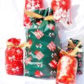 5/10Pcs New Year 2022 Candy Bag Santa Gift Bag Snowflake Crisp Drawstring Bag Merry Christmas Decorations For Home Noel Present. 