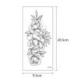 henna tattoo mandala lotus flowers jewery arabic indian egyptian tattoo sleeve hand finger breast tatoo black waterproof. 
