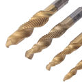 Threaded Drill Taps, Thread Tapping Tool 6Pcs HHS for Thick Steel Plate. 