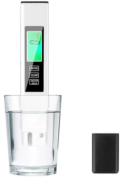 TDS Meter, Accurate and Reliable Water Testing Kits for Drinking Water, Professional Water Meter, TDS, EC & Temp Meter 4 in 1(White)