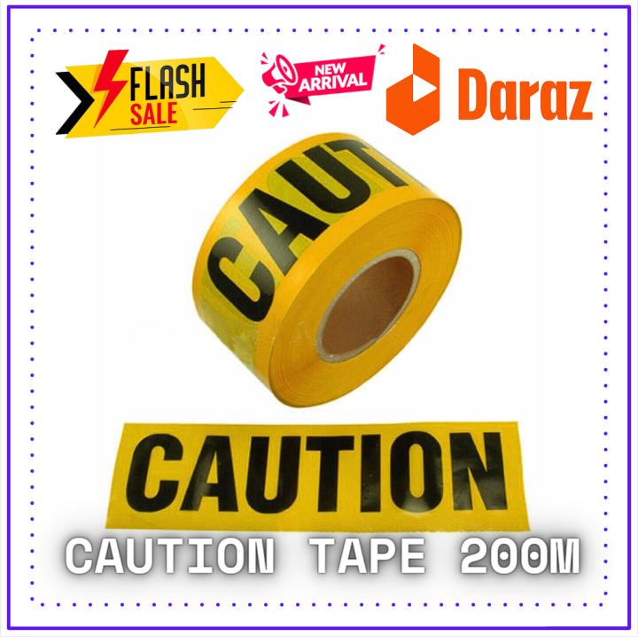 400M X 3" Roll Yellow Caution, Tape non adhesives Safety Barrier ,Police Construction Area etc.