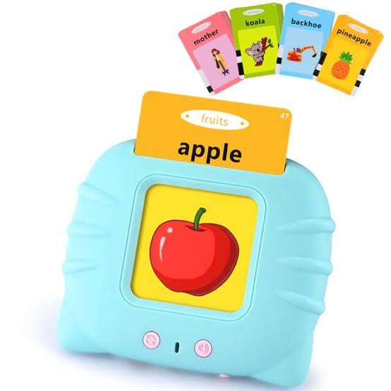 Talking Flash Cards Learning Toy – English Speaking Educational Device with 112 Double-Sided Cards – Fun Spelling & Vocabulary Game for Toddlers & Kids Ages 2-8 – Preschool Learning Gift for Boys & Girls