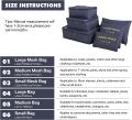 Original & Imported 6 pcs Travel Storage Bag Set Luggage Divider Container Travel Suitcase Organizer Clothes Pouch Storage Case. 