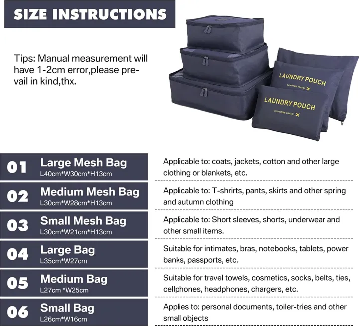 Original%20&%20Imported%206%20pcs%20Travel%20Storage%20Bag%20Set%20Luggage%20Divider%20Container%20Travel%20Suitcase%20Organizer%20Clothes%20Pouch%20Storage%20Case%20-%20Image%207