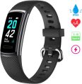 Flenco Replacement Band For ID152 / ID152HR Fitness Tracker Replacement Strap For Activity Tracker Health Smart Watch Pedometer Heart Rate Monitor Calorie Step Counter. 