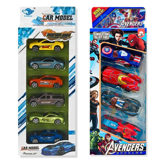 Model and Avengers Alloy Metal Diecast Car Toy Set For Kids Boys and Girls Die Cast Free Wheel Cars Toys Daraz.pk