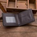 New Creative Men's Wallet PU Leather Business Style Man Card Holders Short Retro Fashion Zero Purses Credit Card Clips Cleasure. 