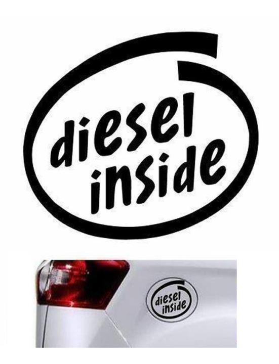 Car Petrol Cap Sticker - Diesel Inside