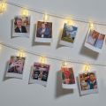 LED Photo Clip String Lights 3M 10 Clips AAA Battery and Warm White LEDs Fairy Twinkle Light with Clips for Hanging Photos Pictures Cards & Artwork, for Bedroom Home Decoration. 
