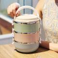 3 Layer Stainless Steel Lunch Box | Tiffin Hot Box For office & school. 