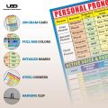 "Personal Pronouns" wall chart | HD printing on 200 grams Laminated card 20*30 inches. 