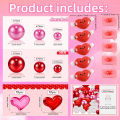 Vase Filler Decorations Romantic Valentine's Day Vase Fillers Vibrant Love Heart Beads for Stunning Decor Party Accessories Plastic Vase Fillers. 