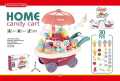 Sweet Candy Shopping Cart Battery Operated Ice Cream Trolley Set Pretend Play toy for Kids. 