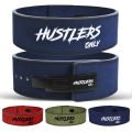 Hustlers Only Weight Lifting Belt with Lever Buckle Genuine Leather Gym Belt for Deadlift, Power Lifting, Bodybuilding, Workout Belt 10mm thickness for Back Support, Lifting Belt for Men and Women. 