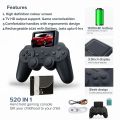 S10 Game Box With 2.4 Inch LED Display 520 Games With Controller - Joystick 520 in 1 Retro Video Gamepad Console - Handheld Game Box 1 Player & 2 Player - For Boys & Children Connects With LCD/TV. 