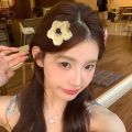 Sweet Y2k Plush Star Hair Clip - Girls Handmade BB Pins - Hair Bow Barrette Headwear - Slide Clips - Women Cute Star Hairpin - Hair Accessories. 