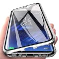 360 Full Protection Metal Magnetic Case For Samsung Galaxy S8 S9 S10 Plus Double-Sided Glass Cover Cases. 